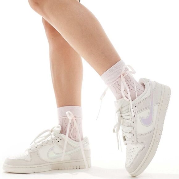 Nike Shoes - Nike Dunk Low Top White Women's Sneakers(Size 7.5)